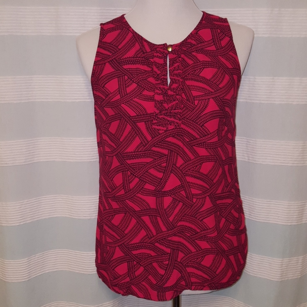 Banana Republic vibrant red shirt